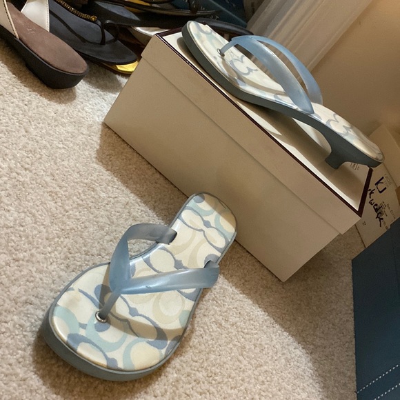 Coach Shoes - Coach blue sandals